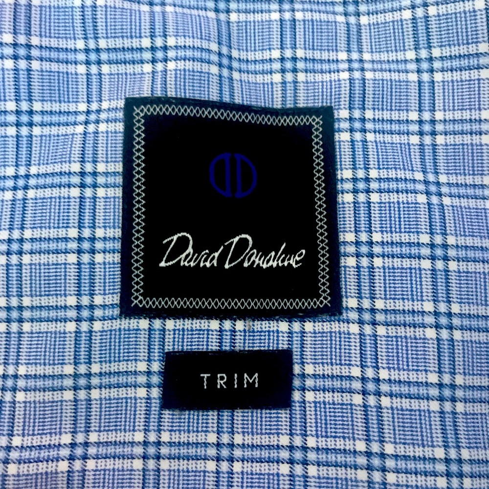 Men’s David Donahue Trim Fit Dress Shirt